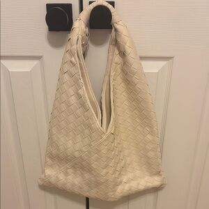 Moda Luxe Cream Woven Bag